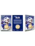 Mince Buffalo Bills NFL Josh Allen Acrylic Bronze Coin Card