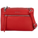 Trendy dámská koženková crossbody kabelka MaxFly Silverio, červená