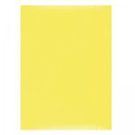 Spisové desky s gumičkou A4 lepenka - žluté