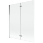 MEXEN - MIST vanová zástěna 140x150 cm 6mm 2-s, chrom, čirá, levá 8A9-140-002-01-00-L