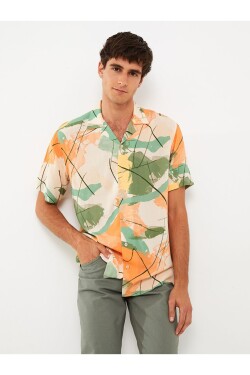 LC Waikiki pánská košile s krátkým rukávem a vzorem, regular fit.