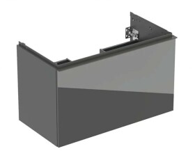 GEBERIT - Acanto Umyvadlová skříňka, 89x54x48 cm, 2 zásuvky, sklo/lávová 503.005.JK.2