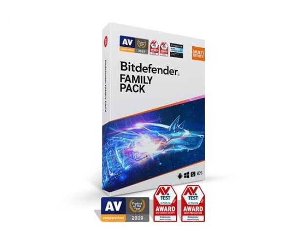 Bitdefender Family pack - 15 zařízení na 3 roky - elektronická licence do emailu EDF_1880032