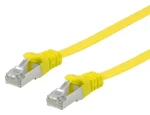 Equip Cat6a Flat žlutá / Patch kabel / U/FTP / 1 m / LSZH (607660)