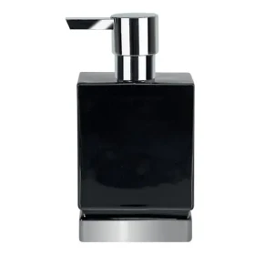 Spirella ROMA dávkovač mýdla černá keramika / stříbrný podstavec / 300 ml (7610583179739)