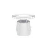 Konferenční stolek 69x69x43cm, kov, bílá, CT-F4114 WT