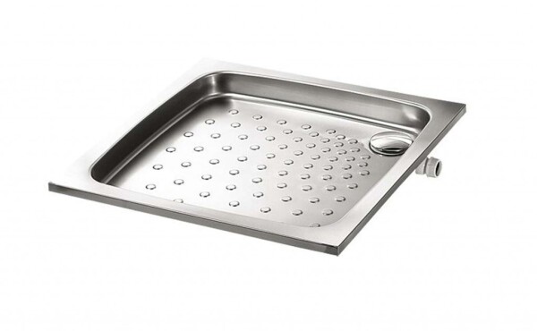 SANELA - Nerezové sprchy Nerezová sprchová vanička 800x800 mm, antislip SLSN 07