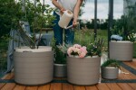 Samozavlažovací velkoobjemová nádoba Berberis 46 - taupe/slonová kost