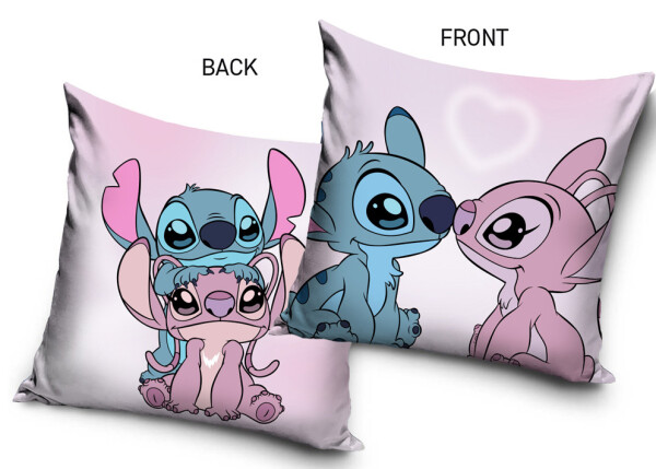 Dětský povlak na polštářek Lilo a Stitch Sladká Láska s Angel