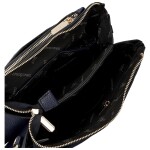 Trendy dámská koženková crossbody kabelka Anita, tmavě modrá