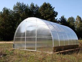 Obloukový skleník z polykarbonátu DODO 3,3 × 4 m, tl. polykarbonátu 4 mm