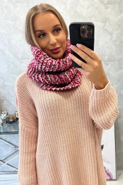 KN16 Dámský šátek s čepicí fuchsiová UNI