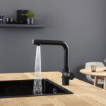Dřezová baterie KWC FIT, 125577, Matt Black 125577