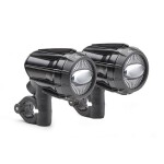 S322 Led přídavné světlomety Givi (2 ks) k montáži na padací rámy, homologované, hliníkové, černé