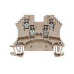 Weidmüller Z-series, Feed-through terminal, Rated cross-section: 2,5 mm², Tension clamp connection, Wemid, Dark Beige, ZDU 2.5 1608510000-100 100 ks