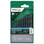 Vrtáky do kovu HSS, ø 2 - 8 mm, STALCO, set 13 ks
