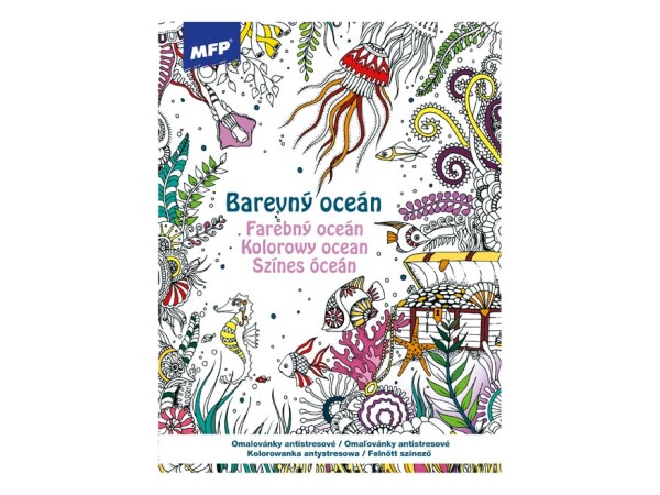 Antistresové omalovánky 210x290mm/32 stran - Barevný oceán