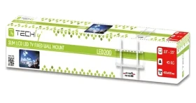 Techly ICA-PLB-162MW bílá / Nástěnný držák TV / 23-55" / VESA 400x400 / 45 kg / slim (ICA-PLB-162MW)