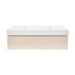 Koupelnová skříňka s umyvadlem SAT Feel 120x30x46 cm pískově béžová mat SATFEEL120BEU2 SATFEEL120BEU2