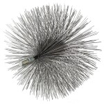 Kartáč komínový kulatý, 200mm, ocelový drát