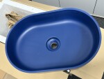 OMNIRES - OVO M+ umyvadlo na desku, 55 x 36 cm midnight blue /MB/ (OVOUNMB) 2. jakost