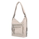 Dámská praktická koženková kabelka/batoh Milie, béžová