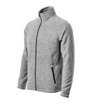Factor micro fleece pánský stříbrný melír S