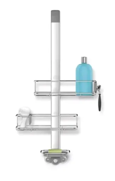 Simplehuman Závěsný set poliček a držáku na dveře sprchy / Over Door/ nerez ocel (BT1101)