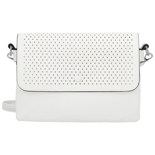 Trendy dámská koženková crossbody kabelka Kasandra, bílá