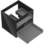 MEXEN - Box-A skříňka pro umyvadlo 50, 2 zásuvky, černá lesk 91AX0-0500-470-2-70