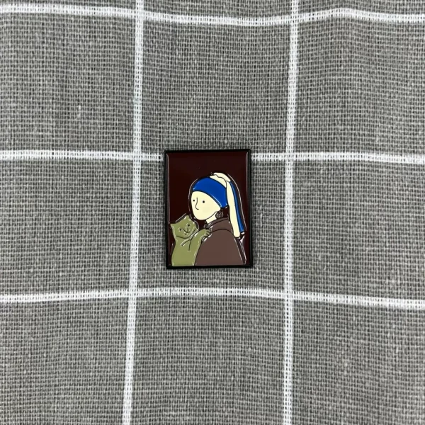 Pinarna.cz Nejznámější obraz Jana Vermeera – Dívka s perlou - kočičí verze