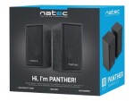 Natec Panther / Reproduktory / 2.0 / 6W RMS / Jack 3.5mm / černá (NGL-1229)