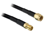 Delock Anténní kabel RP-SMA (M) - RP-SMA (F) černá / Anténní kabel / CFD200 / 15 m / 50 Ohm (89434)