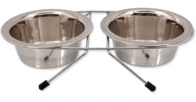 Dog Fantasy Stojánek nerez souprava 13 cm / 2x 0.38l (064-0932)