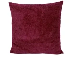 Dekorační polštář Chenille Cross 60x60 cm, červený