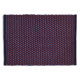 HAY Jutová rohožka Burgundy 50 × 70 cm, modrá barva, textil