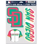 Samolepka San Diego Padres MLB City Connect Multi-Use Set (3 ks)% 1 ks