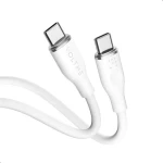 VOLTME Powerlink Moss Series CTC Kabel USB-C(M) 3A/60W 1m bílá / 2x USB-C(M) (C2021)