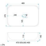 REA - Umyvadlo na desku Atria REA-U3503