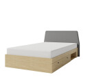 Postel Alessio AE13 - 120x200 cm Barva korpusu + barva dveří: Eukaliptus / Dub Baltic Dune