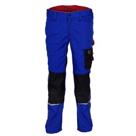 Montérkové kalhoty 20312 do pasu reflexní doplňky královská modrá/černá Workwear