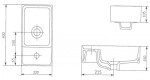 CERSANIT - NÁBYTKOVÉ UMYVADLO 40 CREA BOX K114-004