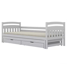 Postel Tosia přistýlka + zásuvky 80x180 bílá