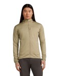 ICEBREAKER Mens 300 RealFleece Descender LS Zip Hood, Flagstone (vzorek) velikost: M