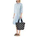 Nákupní taška přes rameno Reisenthel Shopper M Dots white