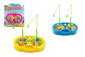 Hra ryby/rybář magnetická plast + 2 pruty na natažení