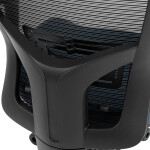 Kancelářská židle, asynchronní mechanismus, modrá, síťovina, KA-H2491 BLUE