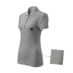 Polokošile Malfini Cotton W MLI-21312 tmavě šedá melange 2XL