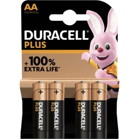 Duracell Plus-AA K4 tužková baterie AA alkalicko-manganová 1.5 V 4 ks - Duracell Plus AA 4ks MN1500B4