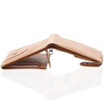 Elegantní dámská kožená peněženka GENEVIEVE se zápinkou, koňaková matná